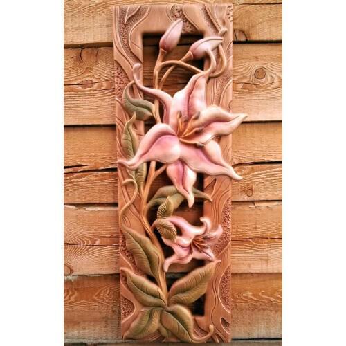 Lilien Blumen 3D STL Model for CNC Router Engraver Carving Machine Relief Artcam Aspire CNC files 3D Printing (ES)