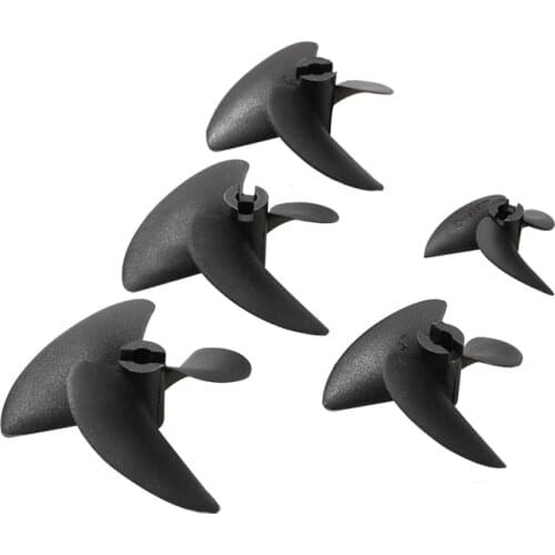 5PCS RC Boat Aperture 4mm Three-blade Nylon Propeller Diameter 36/47/52/55/57mm Paddle Mini Plastic Props for DIY Model Toys