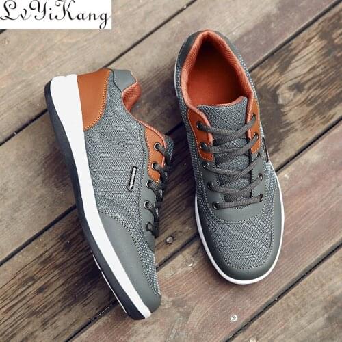 2019 New Men Shoes Lace-Up Fashion Breathable Men Casual Shoes Brand Men Sneakers Men FLats Tenis Masculino Zapatillas Hombre