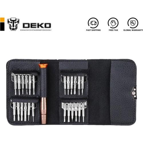 DEKO 25 in 1 screwdriver set Torx Screwdriver Wallet Set Repair Tool Set Multi Too For iPhone Laptop PC Camera hand tools