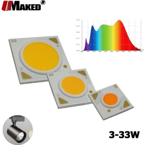 Full Spectrum LED COB 3 5 7 10 12 15 18 20 30W Ra97 36V 130LM/W 1304 1507 1816 3000-4000-5000K All Color Gamut Grow Light Source