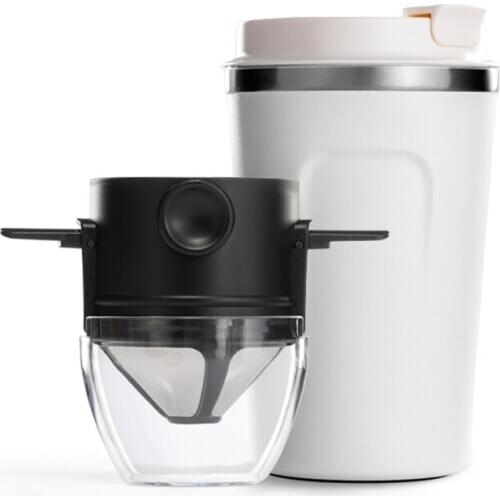 Portable 380ml coffee cup Hand-made coffee set Coffee filter without filter paper brewing filter Coffee mug Drip coffee