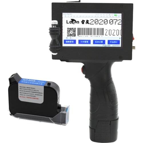 Portable Handheld Inkjet Printer Date Coder QR Code Barcode Logo Label Maker