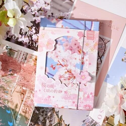 30 Pcs/Set Lovely Pink Girl Series Paper Postcard DIY Cartoon Greeting Cards Message Card Birthday Letter Gift Card