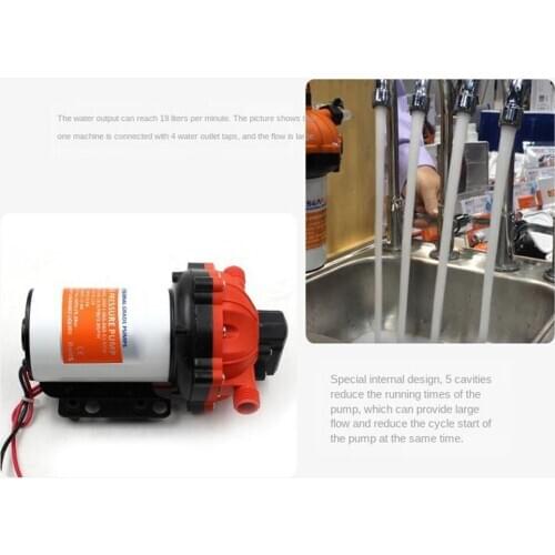 RV Water Pump DC12V 60PSI Water Diaphragm Self Priming Pump for Caravan,RV,Boat