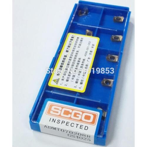SCGO ADMT070208R GS4025 small milling carbide inserts for indexable end milling cutter CNC machine