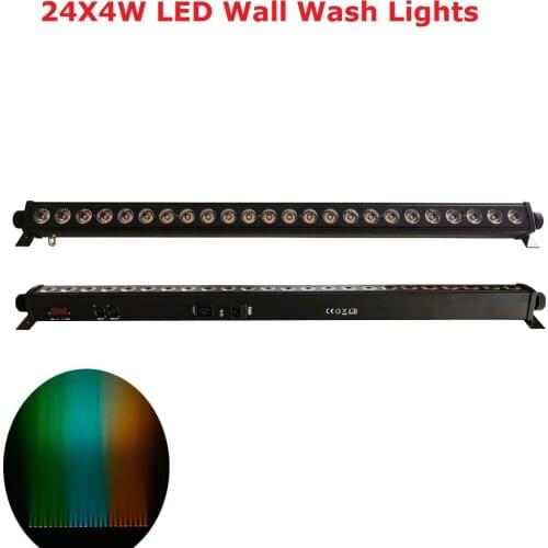 LED Bar Light 24X4W RGBW 4IN1 LED Wall Wash Lights 35 Degree Beam For Party Wedding Disco Events Lighting Christmas Decorations