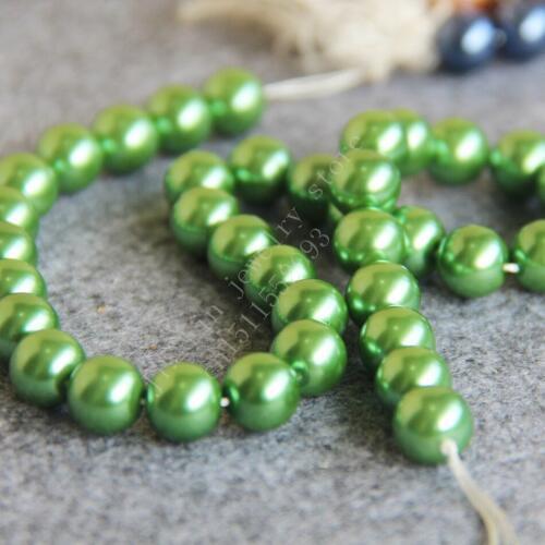 T8343 10mm Green Glass pearl loose beads!Fit For Making Bracelet&Necklace DIY Jewelry Fashion beautiful beads wholesale