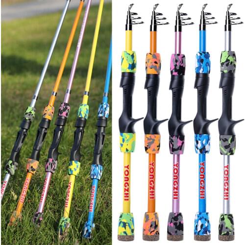 Sougayilang 1.5m Telescopic Fishing Rod Proable Short Travel Rods for Child Kids Casting Rod Fishing Tackle Gifts for Boys Girls