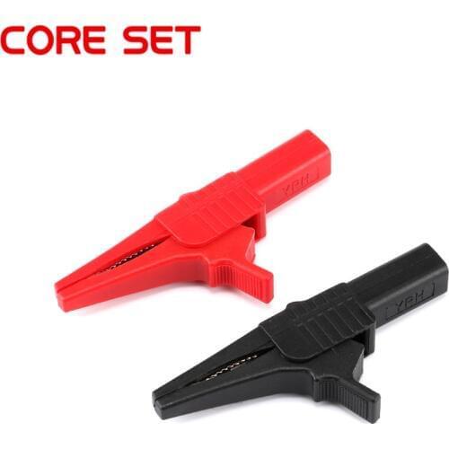 1 pair 2000V Battery Test Clip 55mm/85mm HV Alligator Clip for 4mm Banana PLUG Test cable Probes Insulate Clamp High Quality