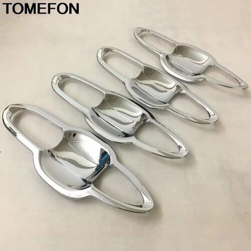 TOMEFON For Toyota Camry XV70 2017 2018 2019 Exterior Accessories Door Handle Bowl Frame Cover Trim Styling Moulding ABS Chrome