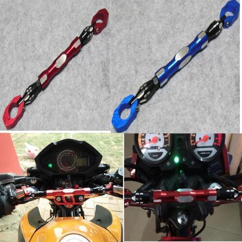 Universal Adjustable Motorcycle Balance Bar Personality CNC Motorcycle Handlebar Strengthen Rod Creative Scooter Handlebar Level