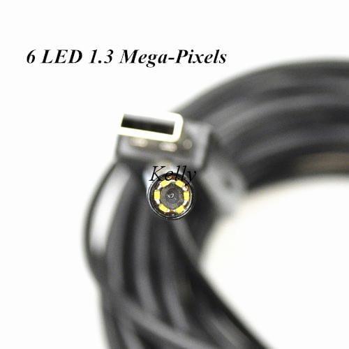 USB 5M 5.5mm USB Endoscope 300,000Pixels Endoscope Camera 6LED CMOS Borescope