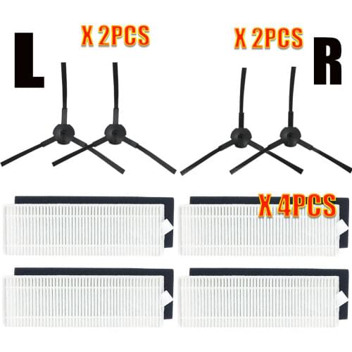 Robot vacuum cleaner Hepa filter for ilife A8 a40 a6 a4 a4s parts filter Side Brush danhui robot vacuum cleaner parts