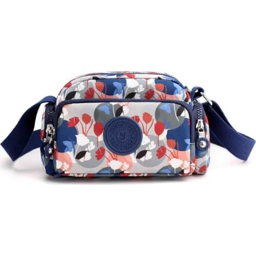 2021 New 8 Colors Floral Womens fashion bag Lightweight Small bags Fresh style nylon cross body bag brand trend bag ladies