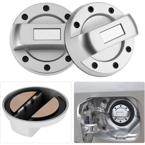 1pc Silver Car Gas Fuel Tank Cover Decorative Gasoline Cap for TOYOTA Oil Filler Cap Tank Gas Covers Auto Parts Replacement