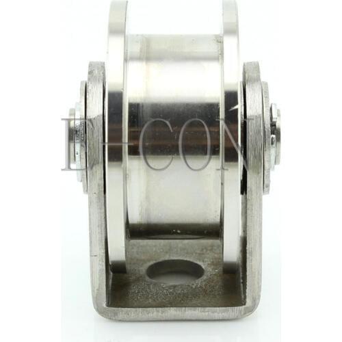 1PCS Fixed Pulley H Wheel with bearings for Sliding Gate Track Guide Track Pulley