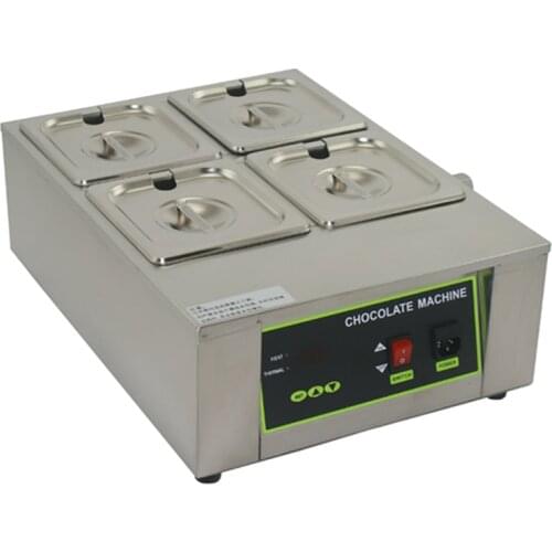 110V 220V Commercial Digital Electric 4 - Cylinder Chocolate Melt Furnace Melt Machine for Heating Hot Stove EU/AU/UK/US
