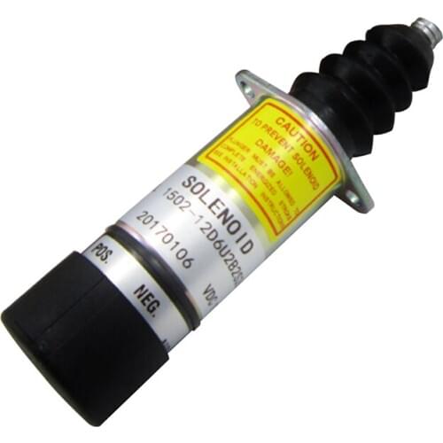 12V Fuel Turn Down Solenoid 1502-12D6U2B2S2A SL-10616 For Woodward 307-2546 1502 Series Diesel Engine Excavator Spare Parts