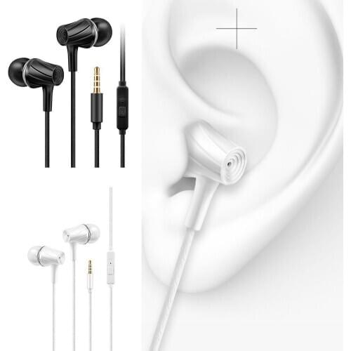 3.5mm HIFI Super Bass Headset In-Ear Earphone Stereo Mic Wired Earbuds Y4B9