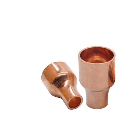 32 35 38mm To 12.7 15 16 19 22 25.4 28.6mm ID 99.9% Copper End Feed Solder Reducer Reducing Fitting Coupler For Air Condition