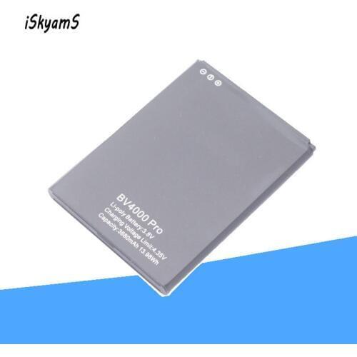 ISkyamS 1x 3680mAh Bv4000 Pro BATTERY for Blackview MTK6580A MTK6580A High Quality Mobile Phone