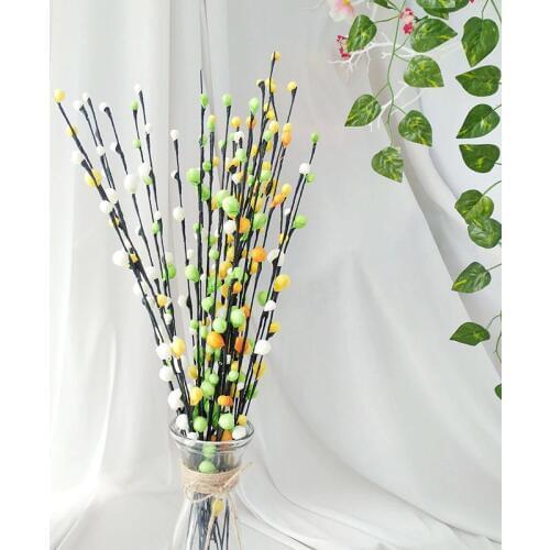 Artificial Plants Branches Flower Bud Stamen DIY Floral Arrangement Home Wedding Decoration Christmas New Year Photography Props