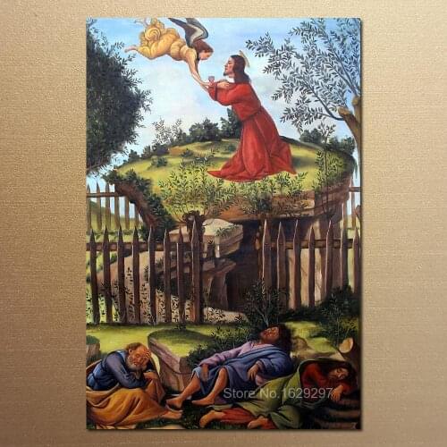 Oil Painting modern The Agony in the Garden Sandro Botticelli Hand painted High quality