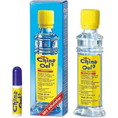 Chine Oel China Oil Natural Peppermint Oil Chiana Oel 5/10/25 ml Glass Bottle Menthae Piperiate Aetheroleum