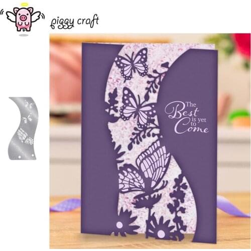 Piggy Craft metal cutting dies cut die mold Butterfly background Scrapbook paper craft knife mould blade punch stencils dies