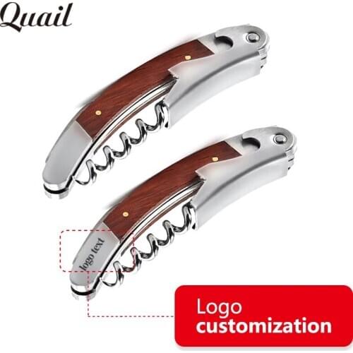 Quail Stainless Steel Bottle Opener Red Wine Multi Function Portable Bottle Opener Supports customization Your gifts/Logo