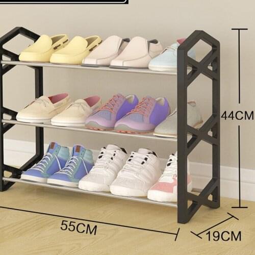 Multi-layer shoe rack aluminum alloy metal vertical shoe rack shoe storage shelf home living room storage shoe storage