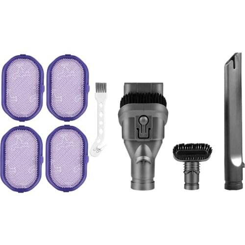 4Piece Vacuum Cleaner Accessories Attachment Kit Brush Head With 4Piece Replacement Filter