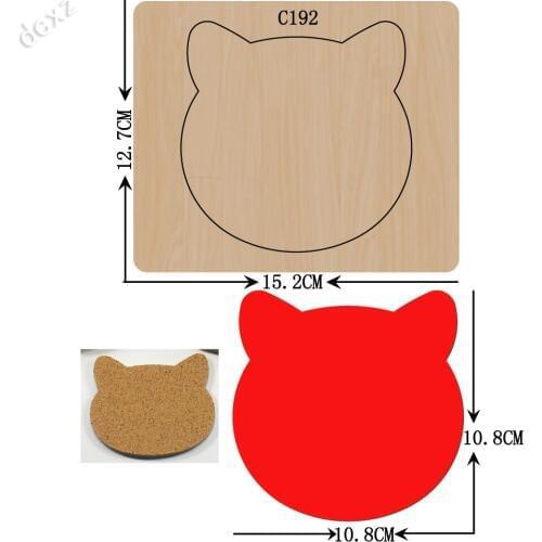 New Bear, coaster Wooden die Scrapbooking C-192 Cutting Dies Compatible with most die cutting machines