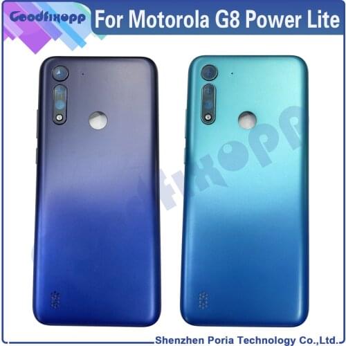 Original Battery Door Back Cover Housing Case For Motorola G8 Power Lite Battery Cover For Moto XT2055-2 Battery Cover