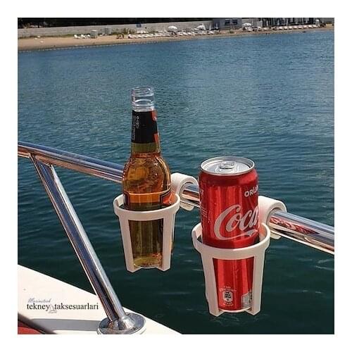 Plastic Cup Holder White 3 Pieces Convenient & Practical