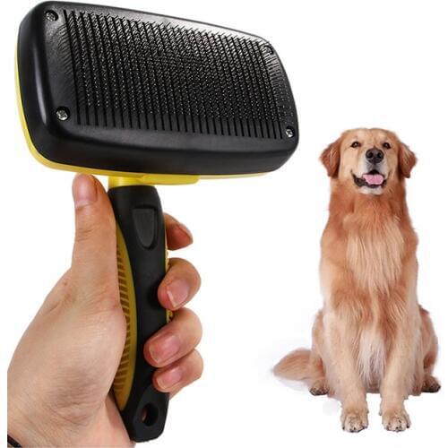 Premium Self Clean Hair Dog Brush Slicker Comfortable Small Large Dog Comb Pet Grooming Tools Cat Fits Various Hair