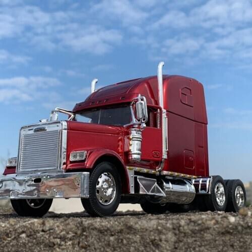 USA truck tractor 1:32 diecast metal alloy vehicle American heavy trailer Trailer head model toys Accessories gifts Assemble