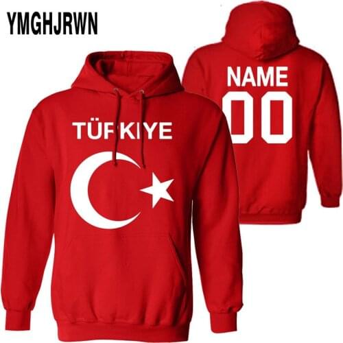 TURKEY male custom name number tur sweatshirt nation flag tr turkish republic turk country college print photo boy clothing