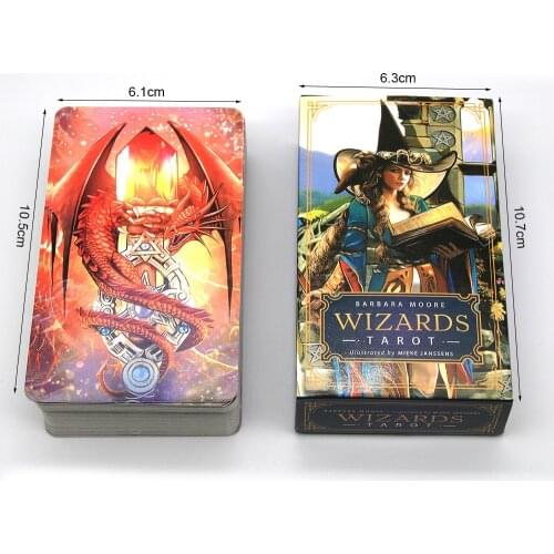 High Quality New Wizards Tarot Card Deck Based Deck English Version Playing Game Toy Divination Fortune Game