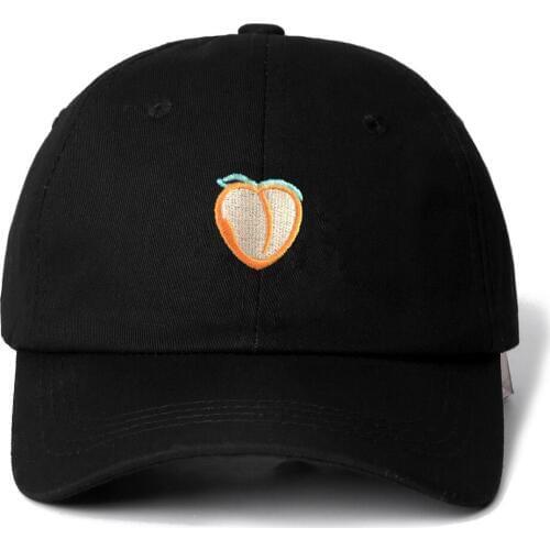 High Quality Peach Snapback Cap Cotton Baseball Cap For Men Women Adjustable Hip Hop Dad Hat Bone Garros Casquette