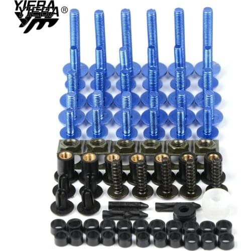 1 Sets Universal Motorcycle Fairing Bolt Screws Fastener Nut Washer For YAMAHA TDM 900 MT-125 MT125 V-MAX VMAX YBR 125 FAZER600