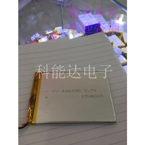 3.7V polymer lithium battery 2600 Ma 426390 AI PDA smart Tablet PC 406090