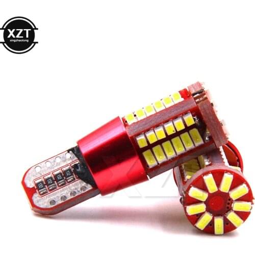 3pcs T10 168 192 W5W 57 SMD 3014 LED Canbus No Error Car Marker Light Parking Lamp 57smd Motor Wedge Bulb White Red Blue Yellow