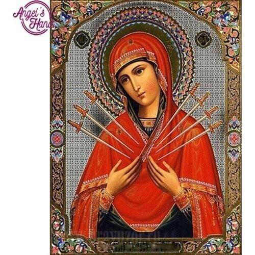 5d diy diamond embroidery Religion pattern diamond painting Cross Stitch full square drill Rhinestone mosaic decoration