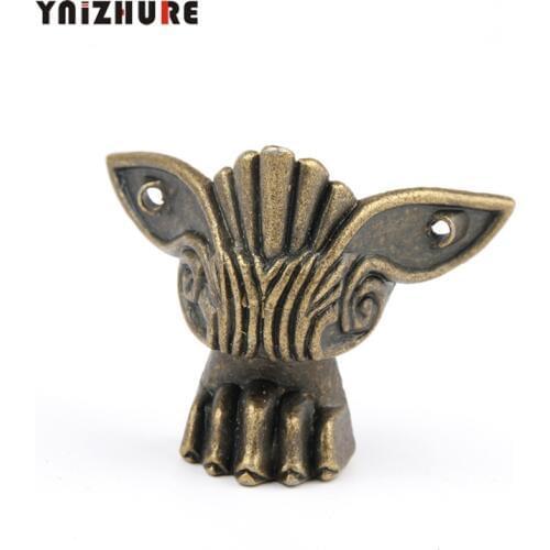 Antique Zinc Alloy Wooden Box Corner Feet Desk Edge Jewelry Wine Box Furniture Leg Corner Protect Angle,50*41mm,4pcs