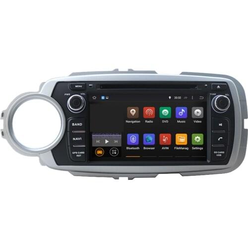 Android 10.0 Car GPS Navigation For Toyota Yaris 2012-2022 Auto Radio Stereo Multimedia Playerwith Bluetooth WiFi Mirror Link