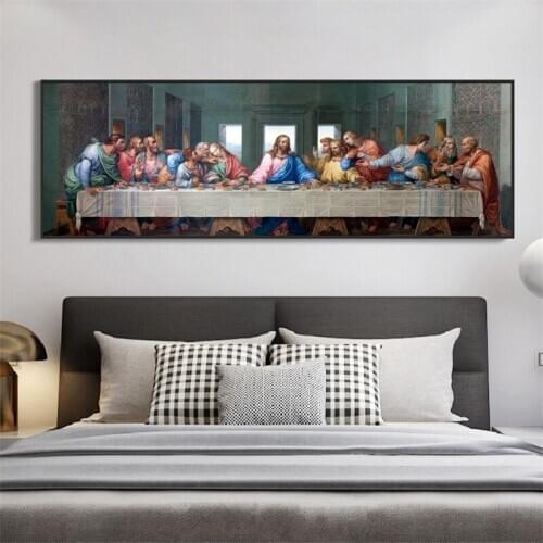Leonardo da Vincis The Last Supper Canvas Paintings On the Wall Art Posters And Prints Famous Christ Art Pictures Wall Decor