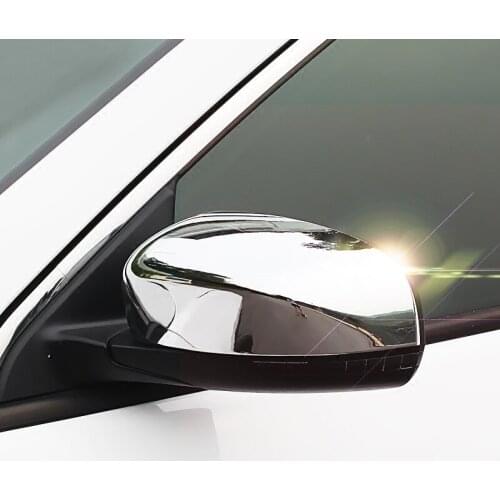 For JEEP Compass 2017 2018 ABS Chrome Rearview Door Mirror Cover Trim Molding car styling accessories 2 Pieces/Set