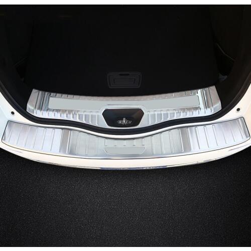 For Renault Koleos 2017 2nd Generation Car Styling Car Inner Outer Rear Bumper Scuff Protective Sill Cover Car Stickers